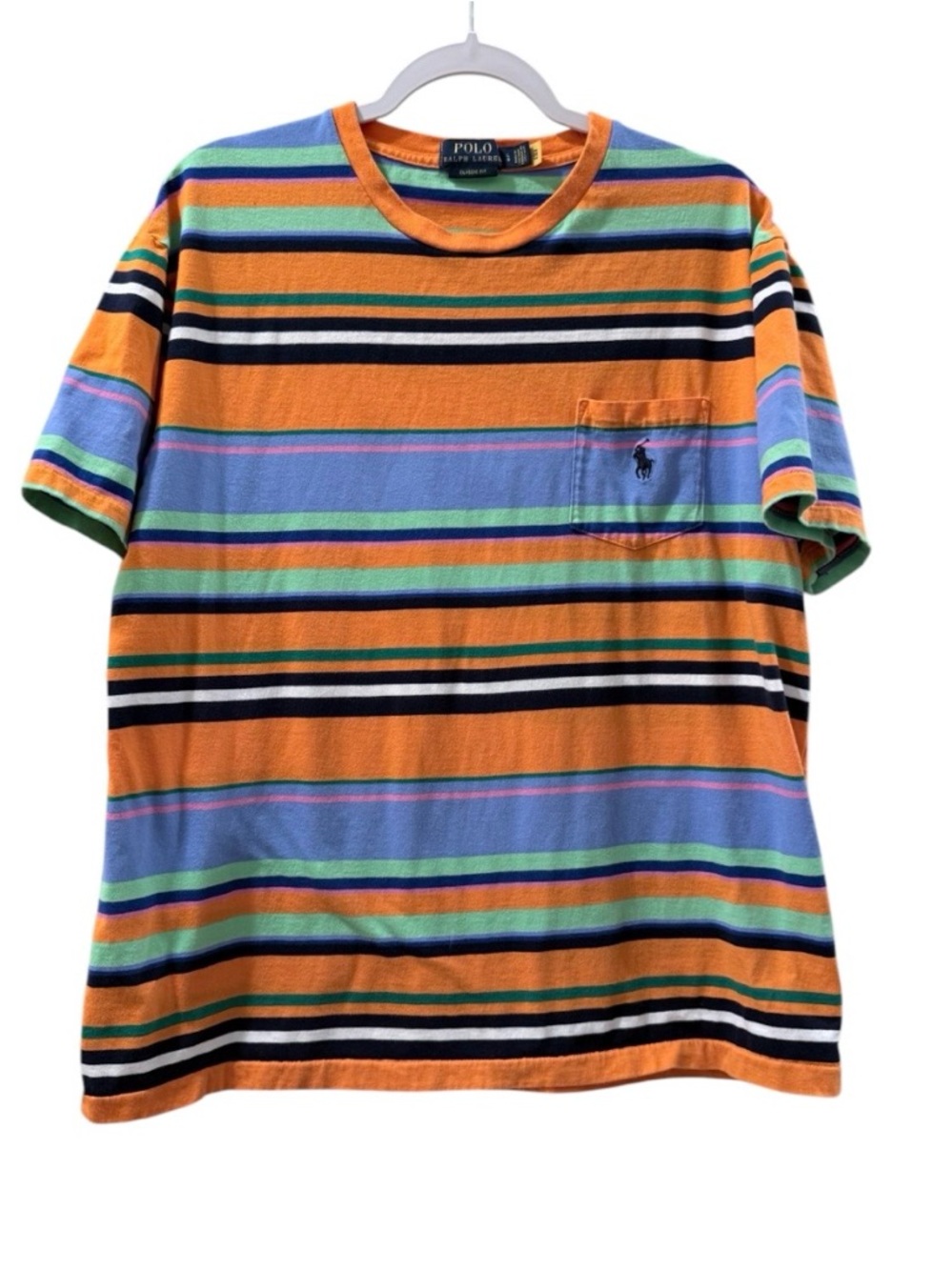 Polo Ralph Lauren Classic Fit men’s Large multicolored Striped Pocket Tee